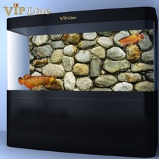 Poster sfondo vasca pesci pietra muro rettile PVC decorazione acquario paesaggio