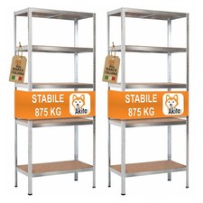 2 Pz Scaffale in Metallo