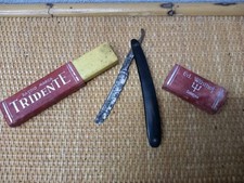 Vecchio Antico Rasoio Marca Tridente Ed. Wusthof Solingen