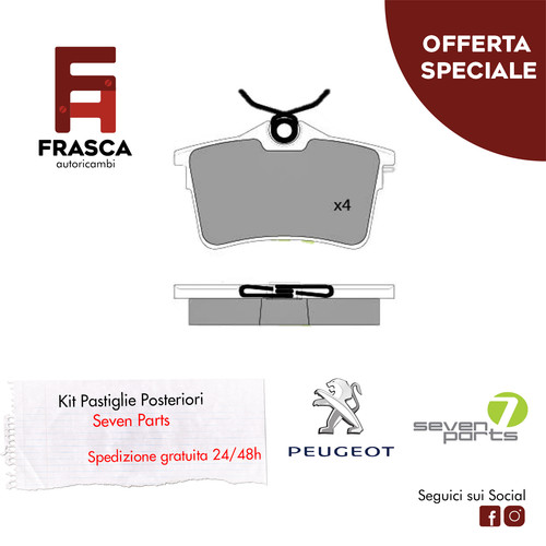 Pastiglie freno posteriori - pastiglie,