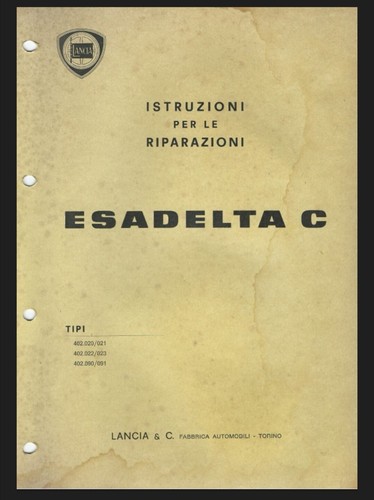 Manuale officina lancia - d'officina,