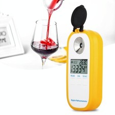 DR401 Rifrattometro digitale Brix 0-50% Alcol 0-22% Birra Vino Frutta