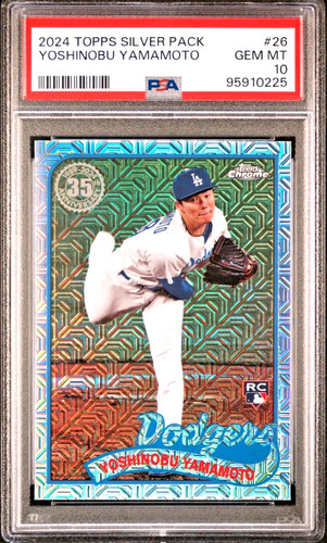 Yoshinobu yamamoto 2024 topps - yamamoto,