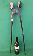 ANTICA GRANDE PINZA TENAGLIA DA FABBRO FUCINA FORGIA IN FERRO BATTUTO. N° 96D.