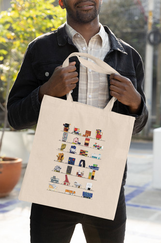 Borsa tela bag architettura - bag,