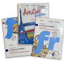 Lotto 3 Libri Francese C'est la Classe! 2 + 3 Amities Super Civiltà Scuola Media