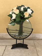 Porta Fiori In Ferro E Vetro