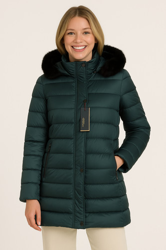 Giaccone donna zip - zip, bottoni