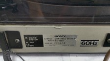 S2543 Giradischi Sony / PS-1350 / Giradischi desktop / Cartuccia Sony, con