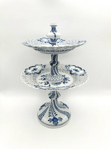 Meissen cipolla blu traforata - meissen,