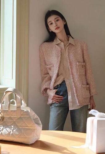 Giacca tweed rosa - , bouclé