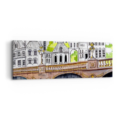 Quadro tela 90x30cm - su, francia