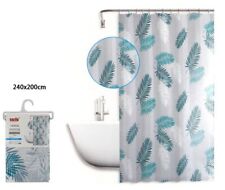 Tenda Doccia AntiMuffa Impermeabile 240x200cm Con Anelli Bagno Foglie dfh