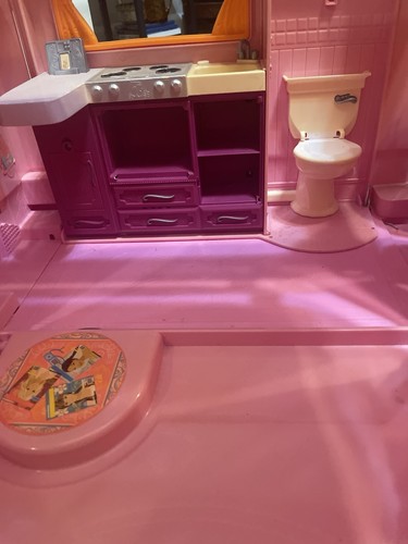 Barbie pink camper with - barbie,