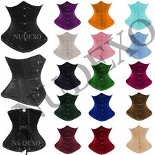 Corsetto allenamento vita sotto busto disossato doppio acciaio satinato resistente C450