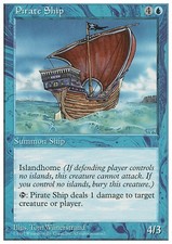 MTG PIRATE SHIP IT PLAYED - NAVE DEI PIRATI - 5TH - MAGIC