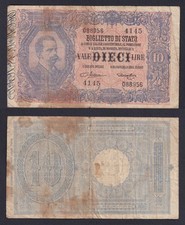 Banconota Italia 10 lire