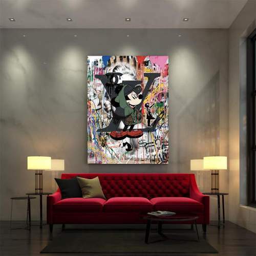 Quadro tela topolino - su,
