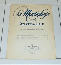 Spartito LA MARSIGLIESE Rouget