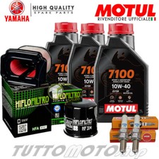 Tagliando YAMAHA MT07 2020 2021 2022 Kit Olio Motul 10W40 + Filtri Candele MT-07