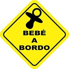 ADESIVO AUTO BEBE' A BORDO ON
