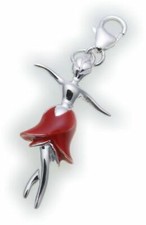 Charm ballerina argento 925 - ballerina, in