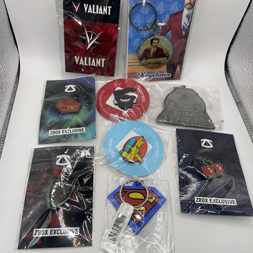 Zbox wootbox pin keychain - wootbox,