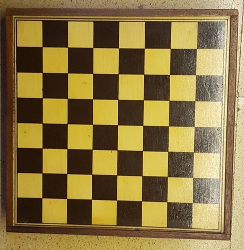 Scacchiera legno vintage - scacchiera,