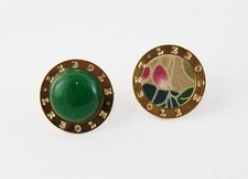 Orecchini a lobo Lebole Gioielli collezione "Quadratura Del Cerchio" - verde