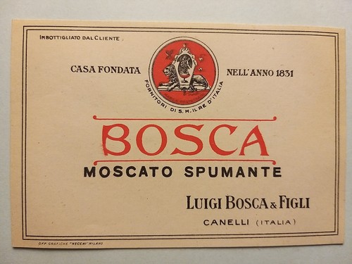 Etichetta moscato spumante - etichetta,