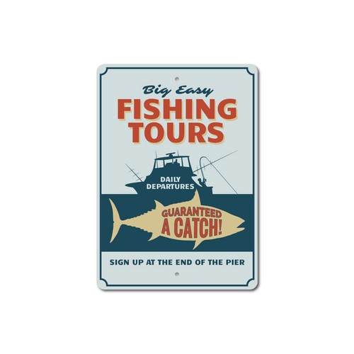 Insegna tour pesca - tour, pescatore