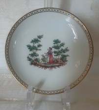 Richard Ginori Pittoria meta'900  piattino in porcellana  dipinta a mano