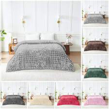 Coperta Cuore Fiori Spessa