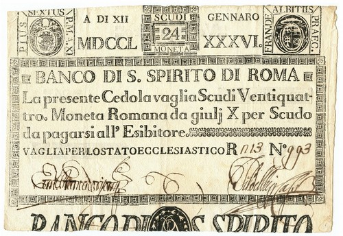 Scudi cedola banco - cedola, di