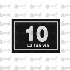 Targhetta Numero Civico
