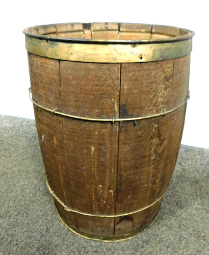 Antico pattumiera botte legno - antico,