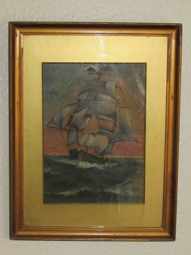 Dipinto olio tavola la - olio, su