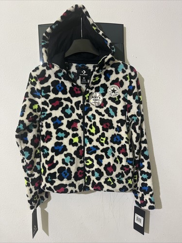 Felpa zip leopardata converse - felpa,