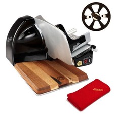 Berkel Home Line 200 Plus nero, affettatrice + ripiano handmade incluso