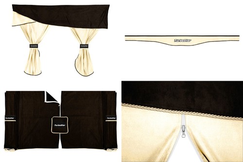 Set tende cabina elegance nero - set,