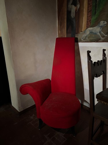 Poltrona design vintage rossa - vintage,