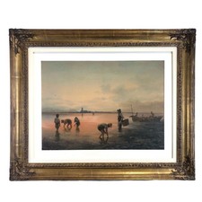Acquerello "Pescatori nella