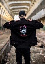 Lil Peep Giacca Denim Nero