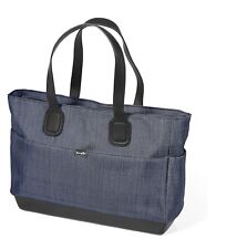BREVI Guscio Borsa Fasciatoio Termica Multitasche Imbottita Color Blue Jeans