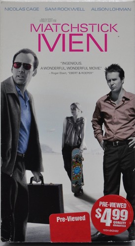 Matchstick men vhs - matchstick,