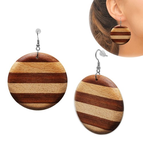 Paio legno orecchini - paio,