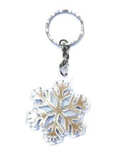Portachiavi fiocco neve con - di,