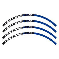 adesivi grafiche moto per cerchi in Crystal Blackbird cross enduro blu yamaha tm