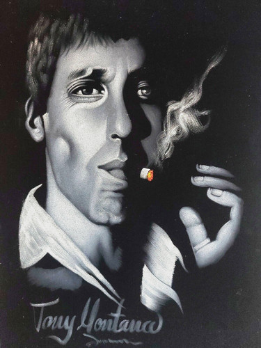 Pacino come tony montana in - al,