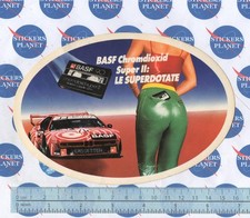 ADESIVO VINTAGE STICKER AUTOCOLLANT AUFKLEBER BASF CASSETTE CHROMDIOXID SUPER II